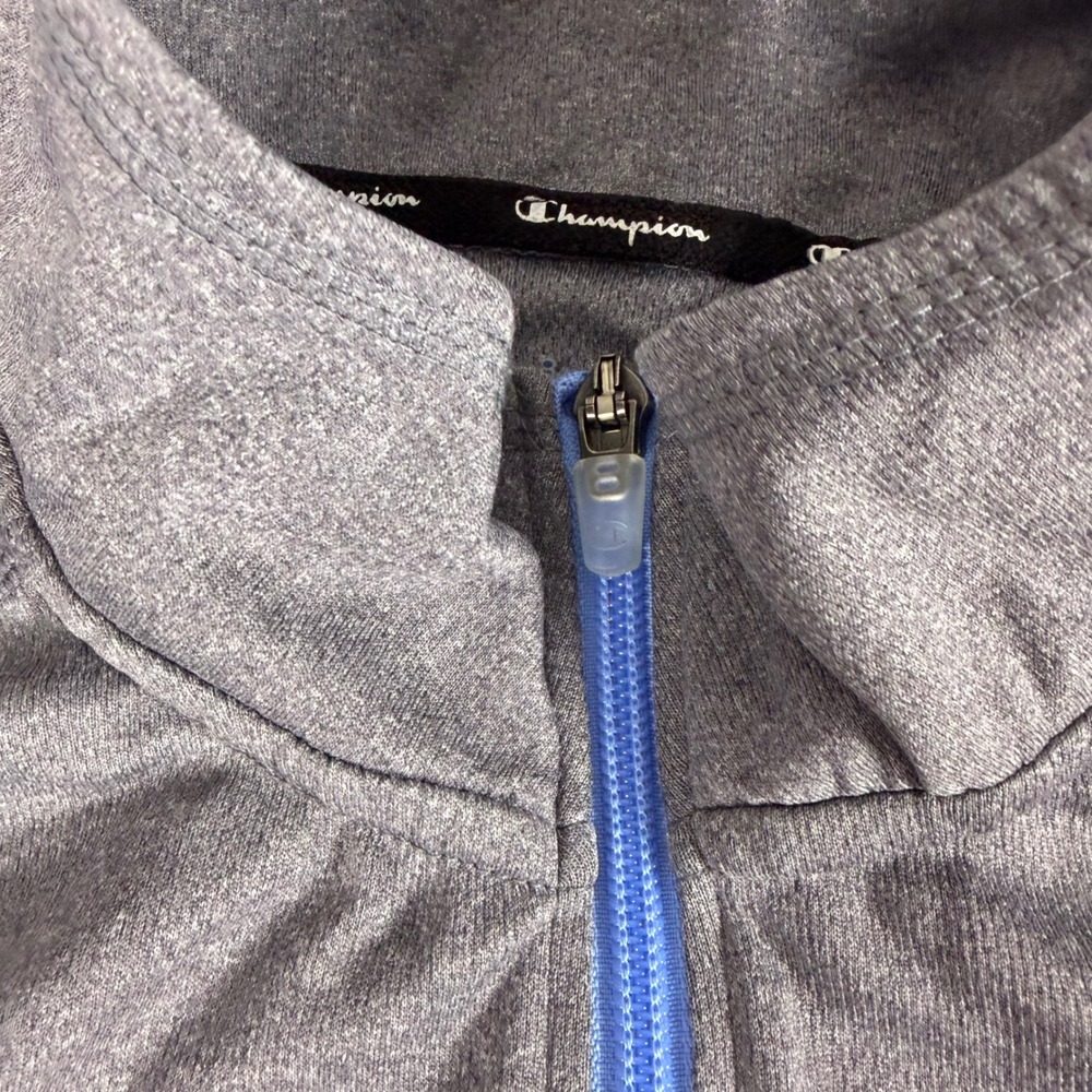 Champion Mens UNC Tar Heels Quarter Zip Pullover Gray Heather XL University NC - Picture 6 of 11